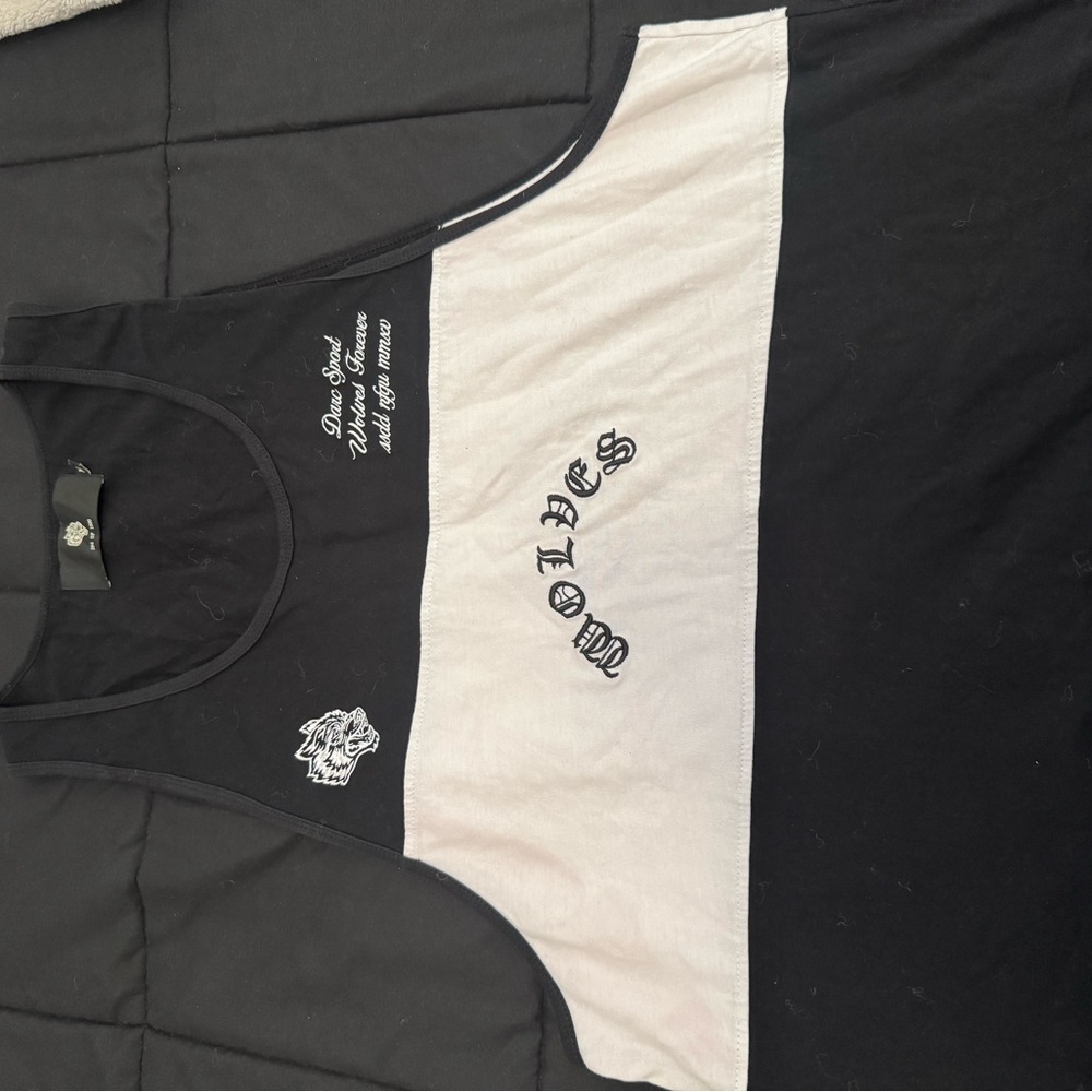 Black and White Wolves Tank Top